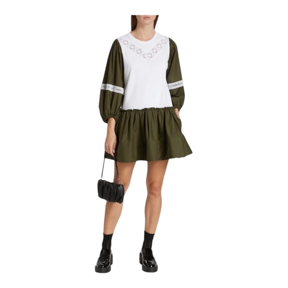 Tanya Taylor Kirstie Dress - Olive White NWT